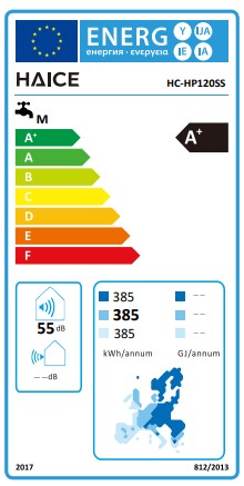 Bomba de calor AQS ALL IN ONE 120L A++ HAICE - HC-HP120SS