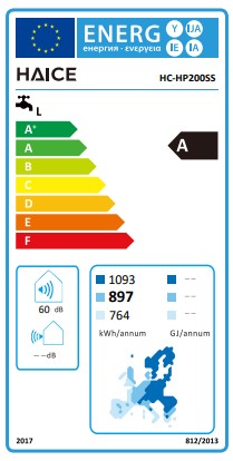 Bomba de calor AQS ALL IN ONE 200L A+ HAICE - HC-HP200SS