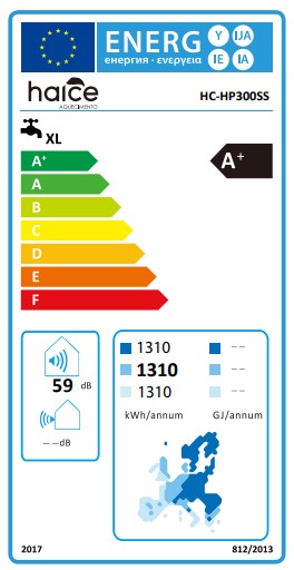 Bomba de calor AQS ALL IN ONE 300L A+ HAICE - HC-HP300SS