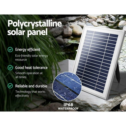 Bomba Solar Submersível Gardeon com Bateria — Fonte para Lago e Jardim