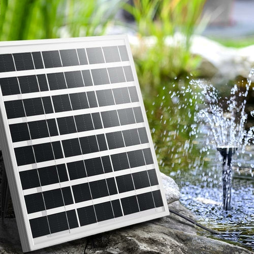 Bomba Solar para Lago e Jardim — Painel Grande 8.2W