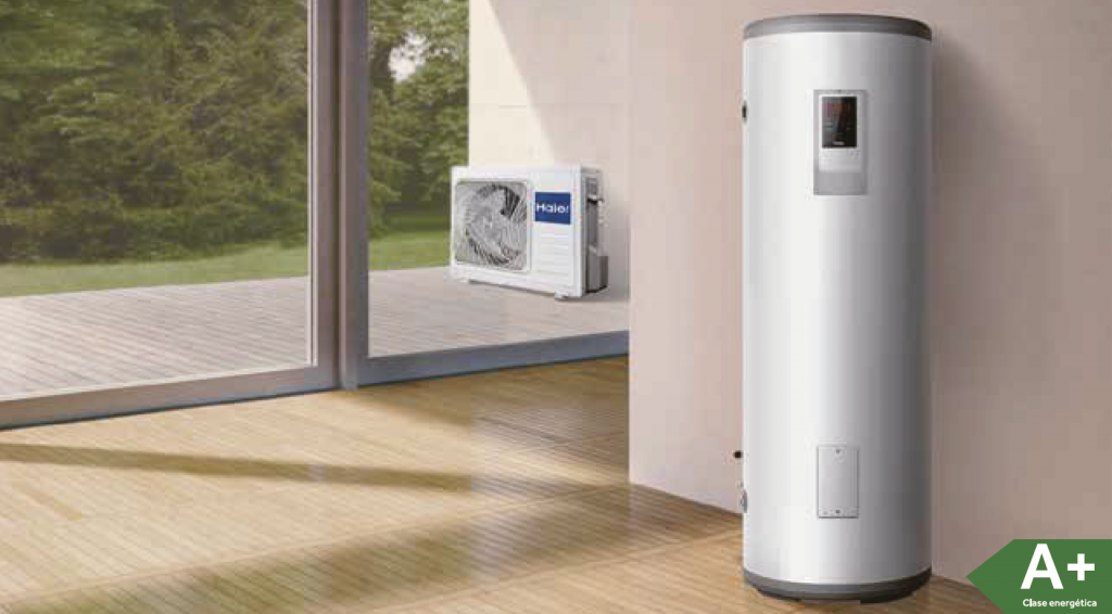 Bomba de calor A+ HAIER AQS Split 300L  - HP300S1 (TS2300HE-S1+UE 1.5-S1)
