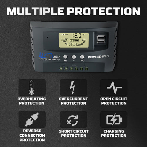 POWERWIN Solar controller MPPT50 50Ah for 12V & 24V