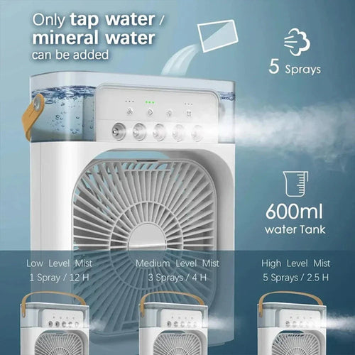 Ventilador Arrefecedor de Ar Portátil de Secretária