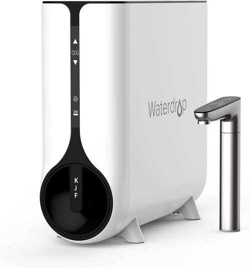 Sistema de Osmose Inversa Waterdrop K6 com Dispensador de Água Quente Instantânea