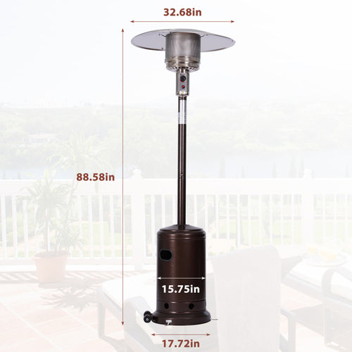 Aquecedor a Gás Portátil para Exterior com Sistema de Desligação Automática