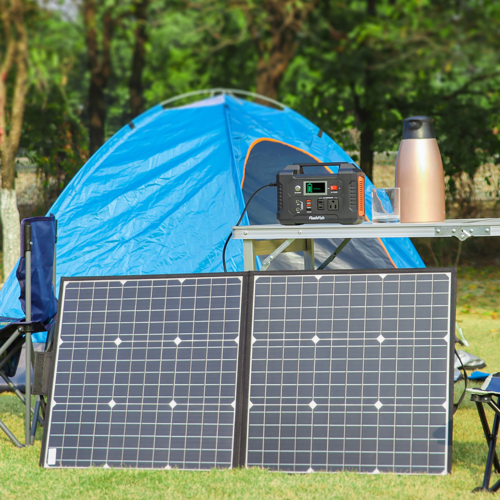 Estação de Energia Portátil 200W com Painel Solar 50W