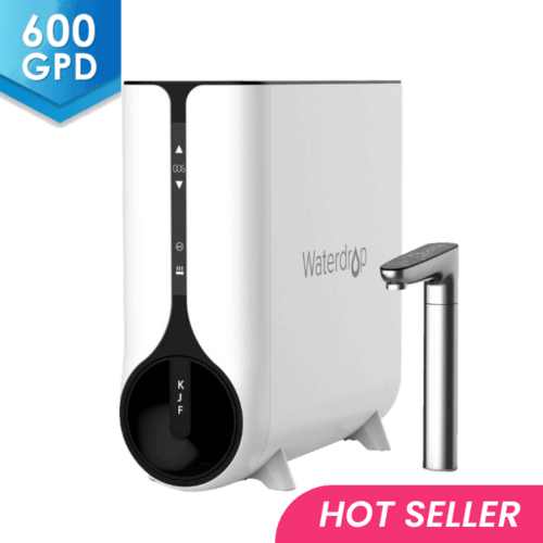 Sistema de Osmose Inversa Waterdrop K6 com Dispensador de Água Quente Instantânea